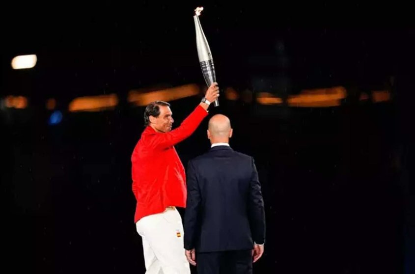  Rafael Nadal en la inauguración de los Juegos de Paris 2024<br>- Oscar J. Barroso / AFP7 / Europa Press 