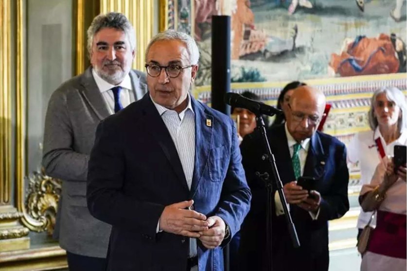  El presidente del COE, Alejandro Blanco, en la embajada española en París.<br>- Oscar J. Barroso / AFP7 / Europa Press 