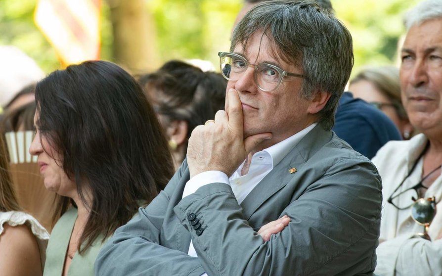  El expresidente de la Generalitat de Cataluña Carles Puigdemont. - Glòria Sánchez - Europa Press 