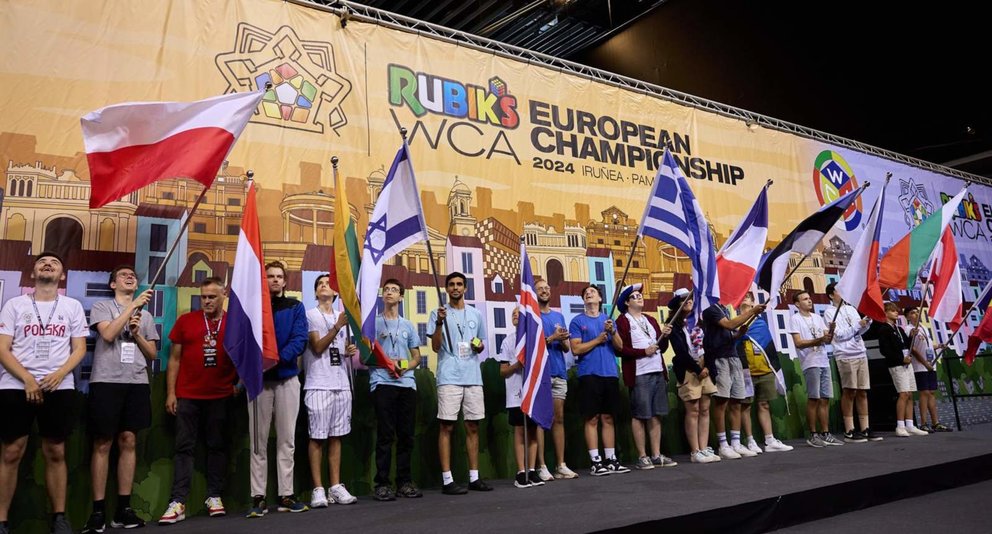  Ceremonia de apertura del Campeonato Europeo de Rubik celebrado en Pamplona - AYUNTAMIENTO DE PAMPLONA - JESÚS M GARZARON 