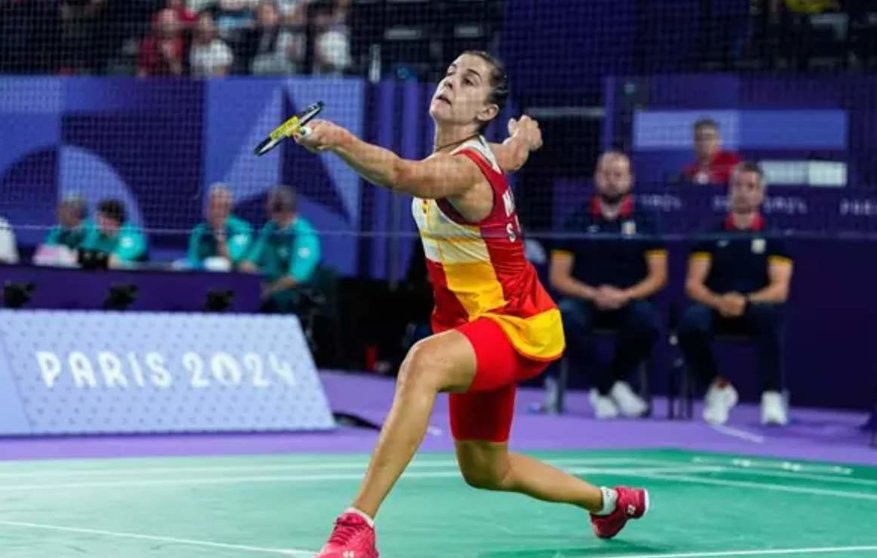  La jugadora española de bádminton Carolina Marín, en Paris 2024.<br>- Oscar J Barroso / AFP7 / Europa Press 