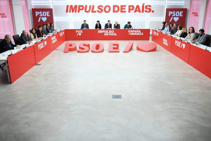  Reunión de la Comisión Ejecutiva Federal del PSOE, en la sede del partido en la cal - Fernando Sánchez - Europa Press 