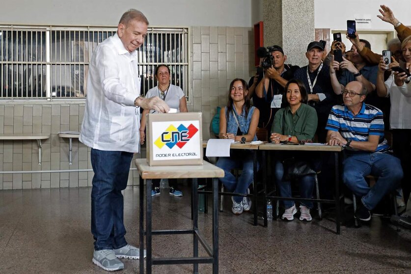  El opositor venezolano y candidato a las elecciones presidenciales de julio, Edmundo González Urrutia 