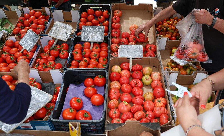  Archivo - Cajas de tomates en un mercado - Marta Fernández Jara - Europa Press - Archivo 