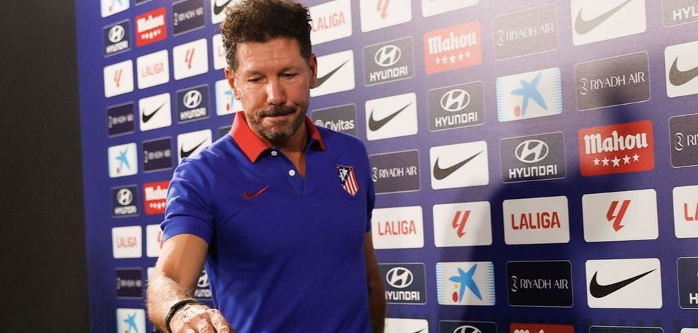  Diego Pablo 'Cholo' Simeone durante la rueda de prensa previa al Atlético de Madrid-Valencia | RTVE 