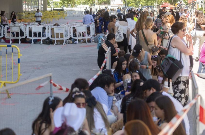  Ambiente previo a la primera de las dos actuaciones de Taylor Swift en el Santiago Bernabéu, a 29 de mayo de 2024, en Madrid (España). - Eduardo Parra - Europa Press 