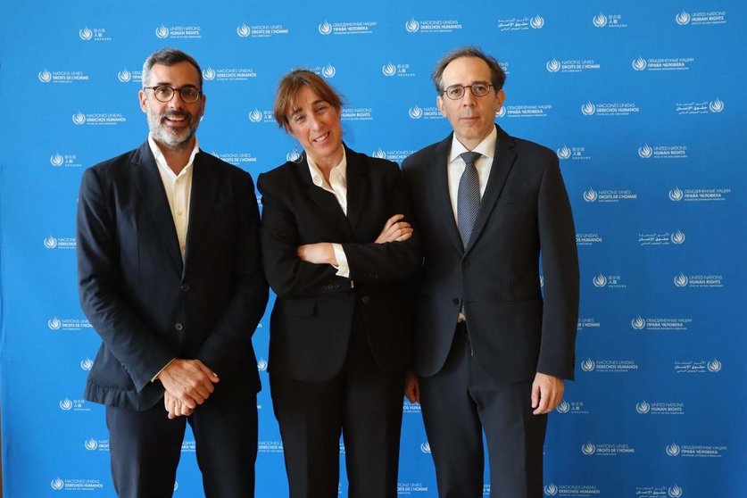  Nerea Sologaistua, Óscar Martínez y Ramón Quintano, representantes de Aeafa 