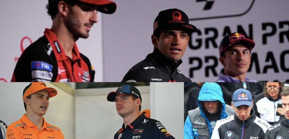  Los líderes de los Mundiales de F1 (Max Verstappen), MotoGP (Jorge Martín) y WorldSBK (Toprak Razgatlioglu) | RTVE 