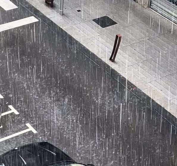  Luvia caída en el centro de Logroño - EUROPA PRESS 