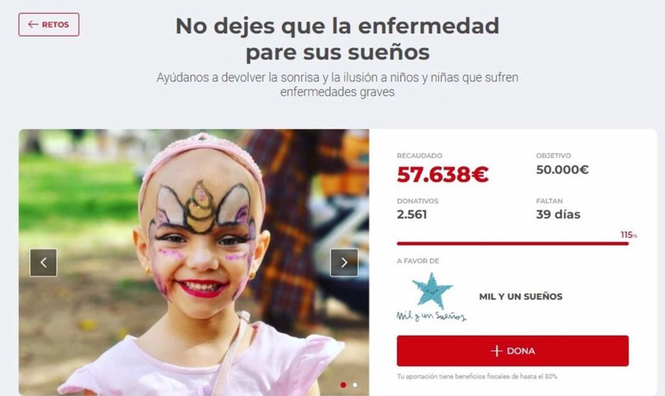  La Vecina Rubia recauda 50.000 euros en 13 horas para una asociación que cumple sueños de niños con enfermedades graves 