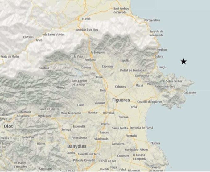  Registrado un terremoto de magnitud 2,3 en la costa cerca del Cap de Creus de Girona - ICGC | EP 