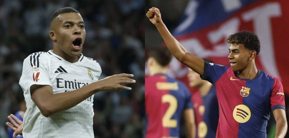  Kylian Mbappé y Lamine Yamal se enfrentan en el clásico Real Madrid - FC Barcelona | RTVE 