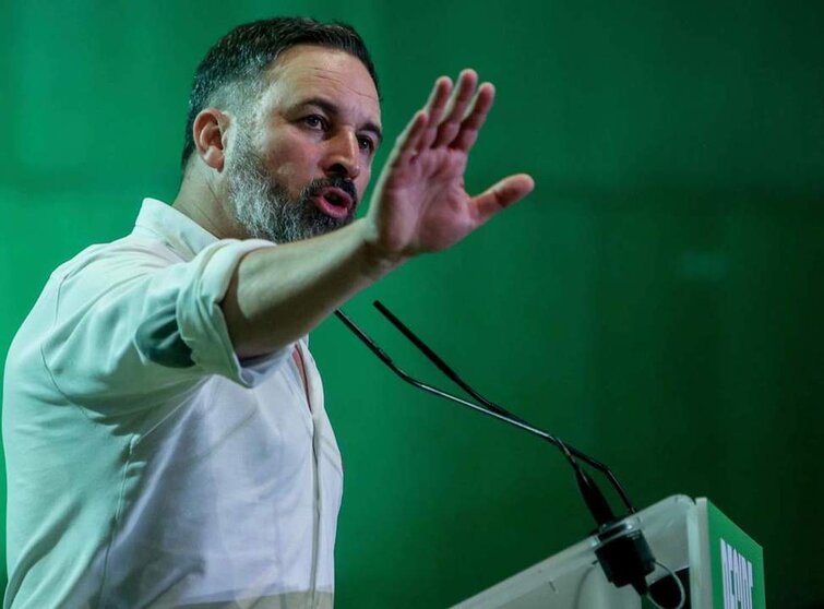  Archivo - El presidente de Vox, Santiago Abascal, interviene durante el acto de clausura de la Asamblea General del partido, en el Recinto Ferial de IFEMA MADRID, a 24 de junio de 2023, en Madrid (España). - Ricardo Rubio - Europa Press - Archivo 