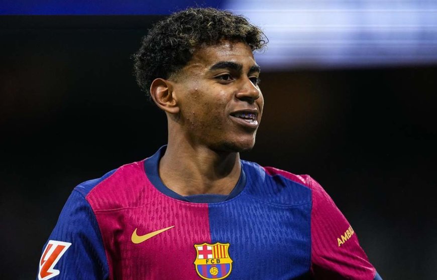  El jugador del FC Barcelona, Lamine Yamal, celebrando un gol en el Clásico. - Oscar J Barroso / AFP7 / Europa Press 