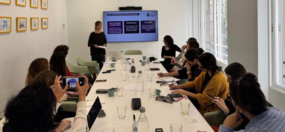  Rueda de prensa de la Asociación de Madres Solteras por Elección. - beBartlet 