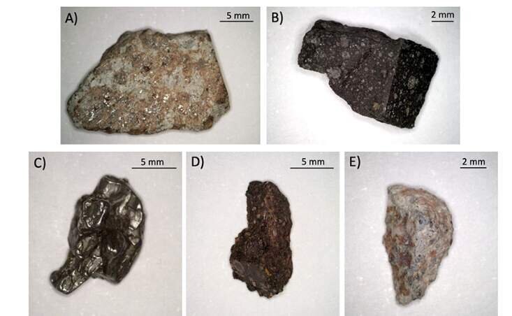  Muestgras de meteoritos analizados con la nueva tecnología implementada por los investigadores del laboratorio Umaleserlab de la UMA | Junta de Andalucía 