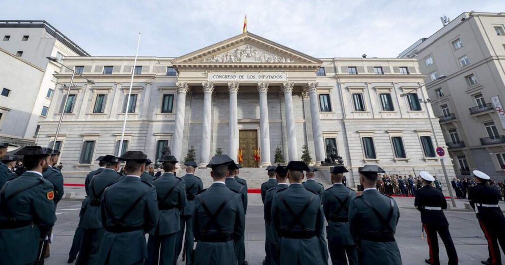  Desfile previo al acto institucional por el Día de la Constitución, en el Congreso de los Diputados, a 6 de diciembre de 2024, en Madrid (España). - Alberto Ortega - Europa Press 