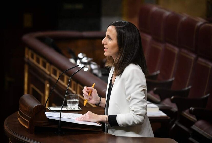  La secretaria general de Podemos, Ione Belarra, durante el Pleno del Congreso, a 13 de noviembre de 2024, en Madrid (España). - Fernando Sánchez - Europa Press 