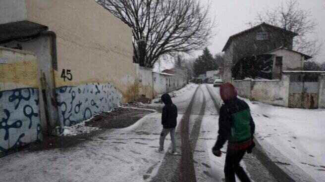  Frio en las calles de la Cañada Real (Madrid) | Europa Press 