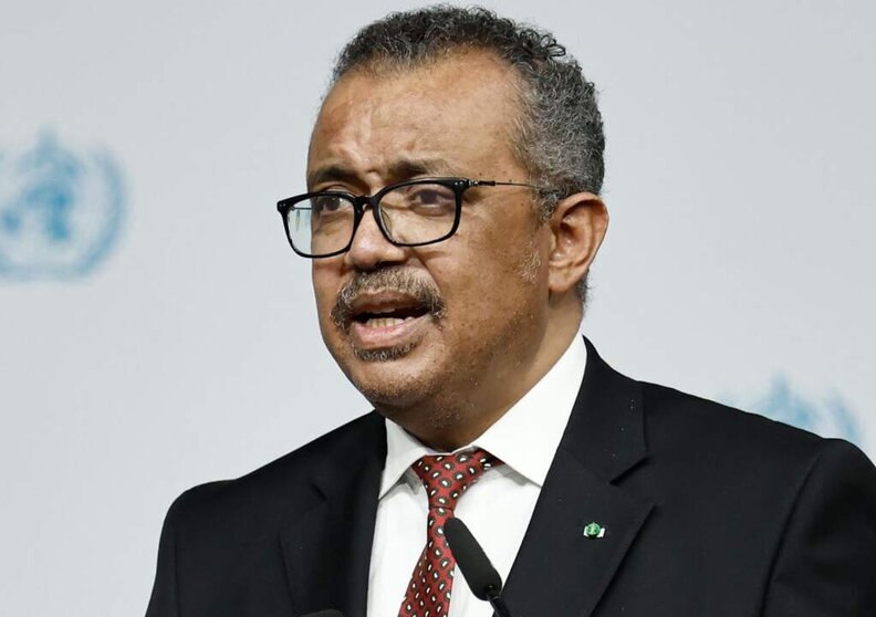  Archivo - FILED - 16 October 2022, Berlin: Director-General of the World Health Organization (WHO) Tedros Adhanom Ghebreyesus speaks at the opening ceremony of the 14th World Health Summit. - Carsten Koall/Dpa - Archivo 