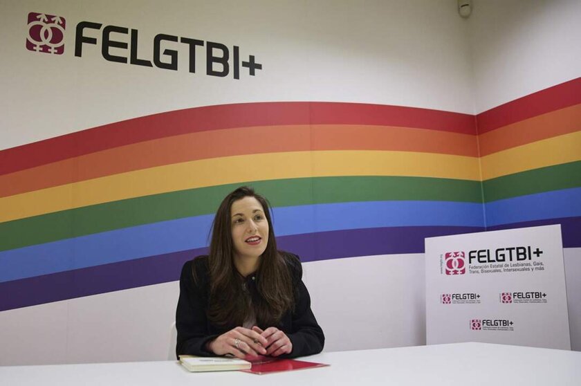  Entrevista a la presidenta de la FELGTBI+, Paula Iglesias, en Federación Estatal de Lesbianas, Gais, Trans, Bisexuales, Intersexuales y más, a 10 de diciembre del 2024, en Madrid. - JESÚS HELLÍN / STUDIO MEDIA 19 | EP 