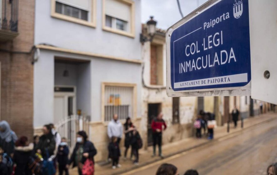  El colegio 'La Inmaculada', el primero en abrir tras la DANA, - Jorge Gil - Europa Press 