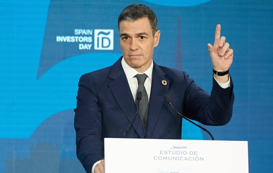  El presidente del Gobierno, Pedro Sánchez, clausura la XV edición del foro financiero internacional 'Spain Investors Day', a 16 de enero de 2025, en Madrid (España). Este foro reúne a los principales actores de la economía española, como miembros del equi - Jesús Hellín - Europa Press 