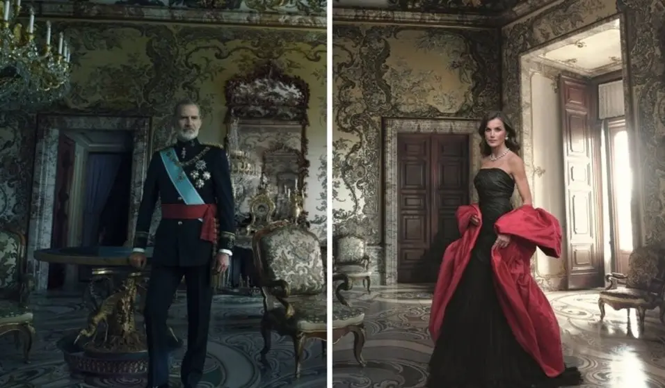  Archivo - Retratos del Rey Felipe VI y la Reina Letizia realizados por la fotógrafa estadounidense Annie Leibovitz para el Banco de España - ANNIE LEIBOVITZ/BANCO DE ESPAÑA - Archivo | EP 