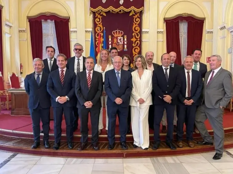  Encuentro de las organizaciones de empresarios de Melilla y Ceuta en la recepción que les ofreció el presidente Imbroda en 2024. - GOBIERNO DE MELILLA | EP 